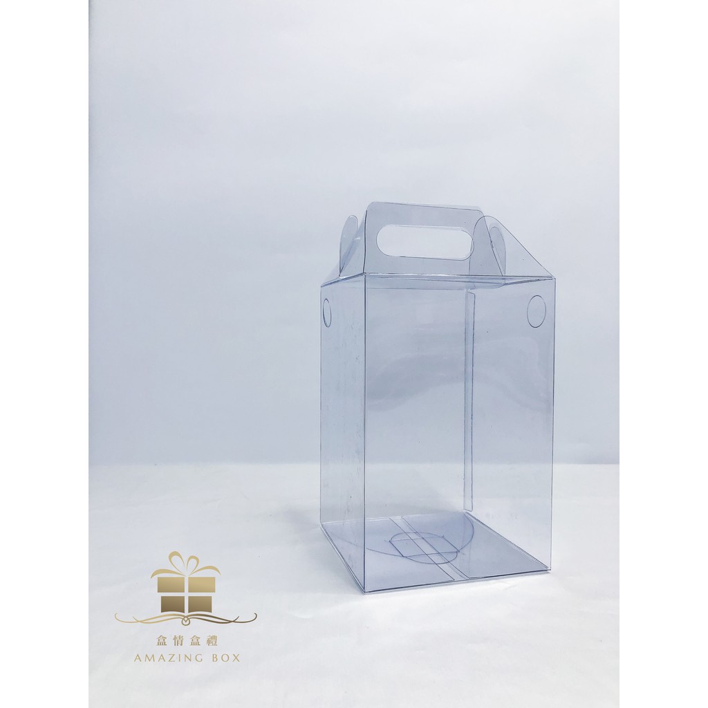 屋形透明提盒(12*12*18cm)